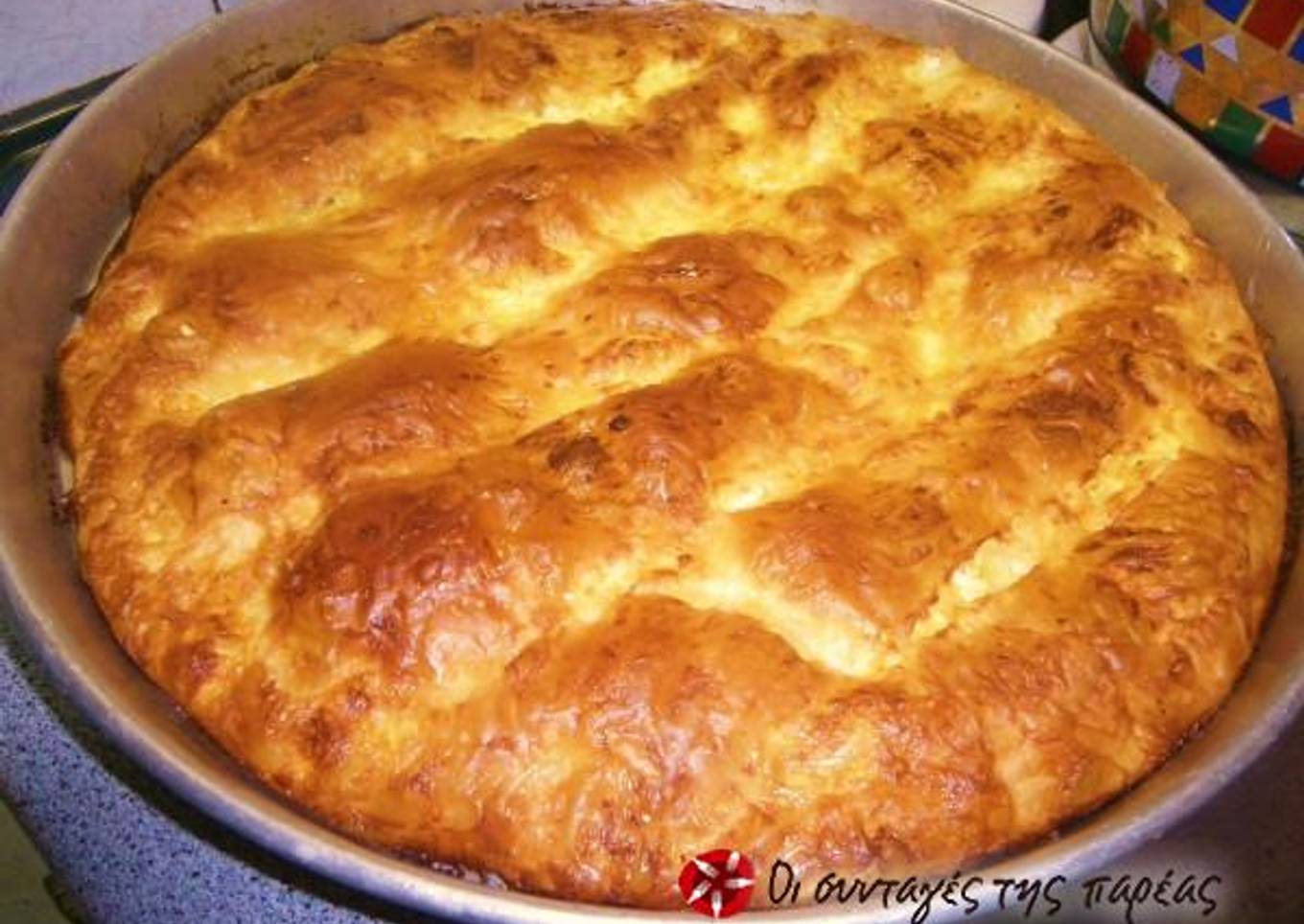 Cheese pie with yogurt