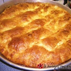A picture of Cheese pie with yogurt.