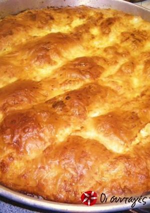 A picture of Cheese pie with yogurt.