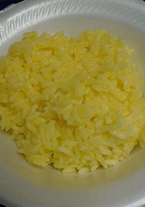 A picture of Buttery Tumeric and sage rice.