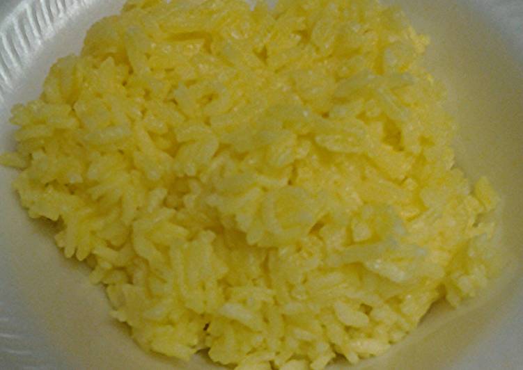Recipe of Homemade Buttery Tumeric and sage rice