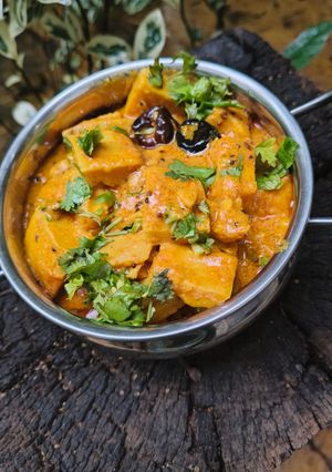 A picture of Kathiyavadi sabzi dhokdi nu Shak.