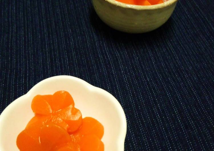 Recipe of Super Quick Homemade Tender Carrots In Sweet Vinegar - With a Microwave