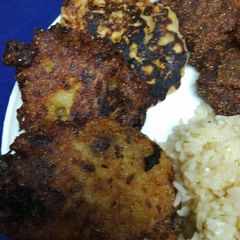 A picture of Corn Apple Fritters 3 ways.