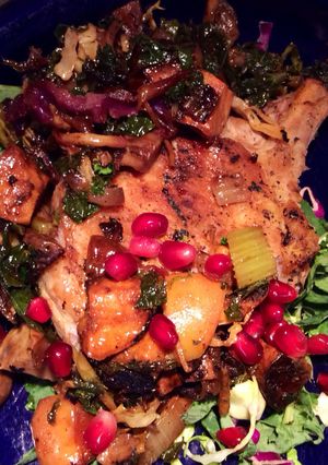 A picture of Sweet Potato & Apple Hash With Pork.