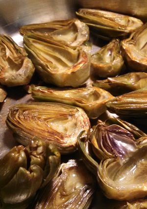 A picture of Sauteed artichokes.