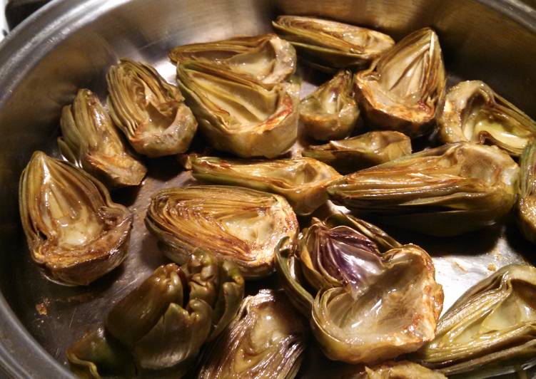 Steps to Prepare Favorite Sauteed artichokes