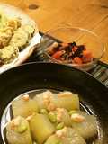 Shrimp Ankake Sauce on Chilled Winter Melon