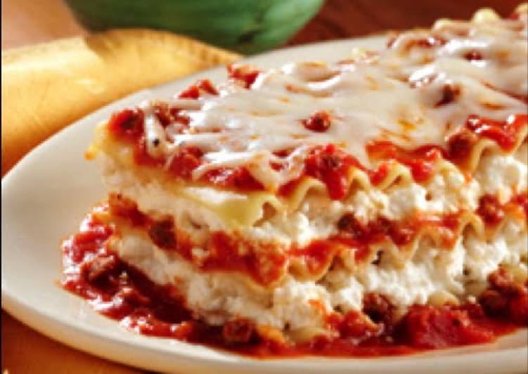 Recipe of Favorite Ragu No Boiling Lasagna