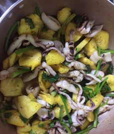 các món xào từ mực