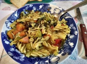 Una foto de Sopa minestrone liviana