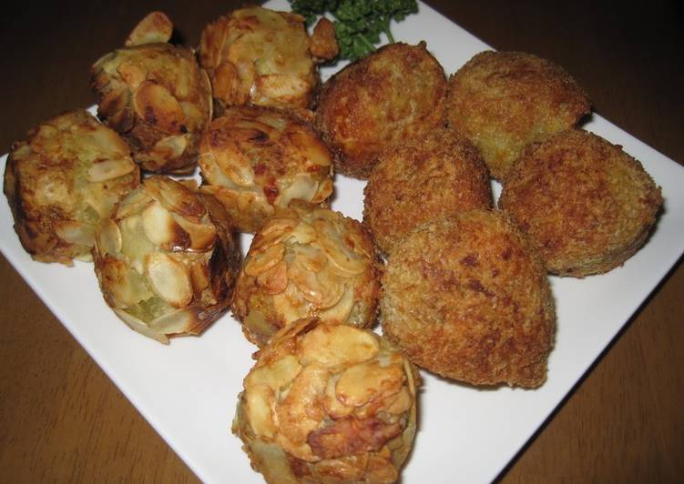 Recipe of Quick Sweet Potato Croquettes with Cheese and Bacon