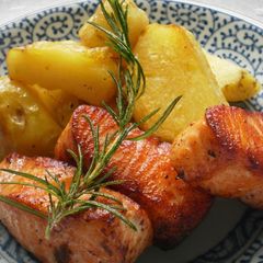 Delicious Salmon & Potatoes A picture of Delicious Salmon & Potatoes.