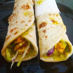 A picture of Paneer Tikka Roll.