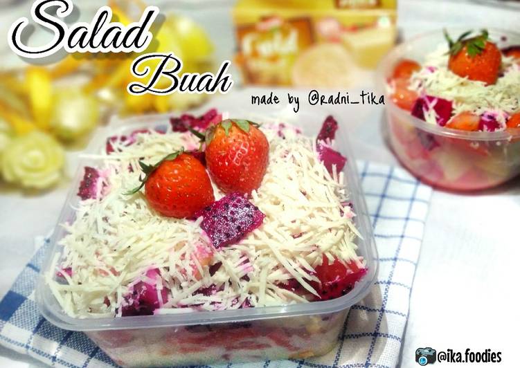 Salad buah ekonomis tanpa yougrt