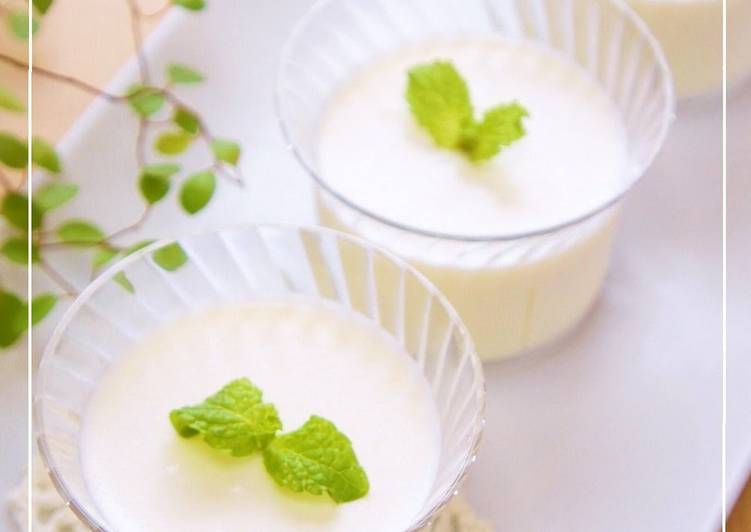 Creamy-Soft and Wobbly! Rich Annin Tofu (Almond Tofu)