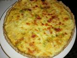 Tarta de brócoli y puerro con masa integral