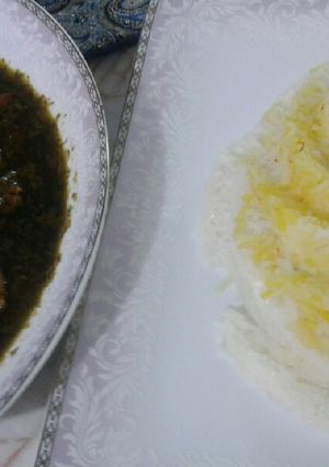 عکسی از دستور خورشت قرمه سبزی ریحاناجووون