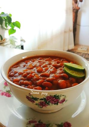 عکسی از دستور خوراک لوبیا چیتی
