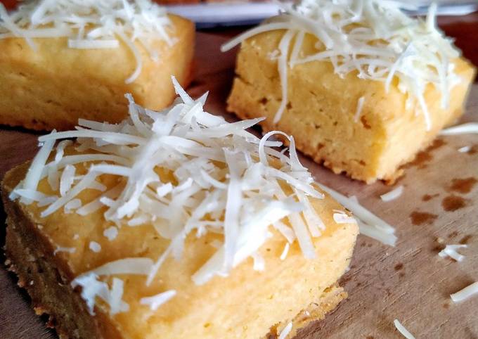 Resep membuat 53. Lekker Cheese Cake (1 telur)  lezat