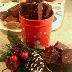 A picture of sunshine 's chocolate fudge.