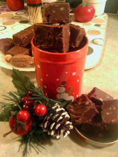 A picture of sunshine 's chocolate fudge.