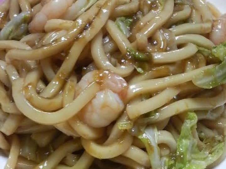 Easy Way Prepare Recipe Stir-Fried Udon in 10 min with Simmered Nori Seaweed that is Delicious, Addictive}