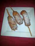 Deep fried snickers bars