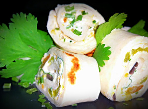 A picture of Mike's Green Chile Pinwheels.