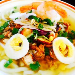 A picture of Chicken & Shrimp Quicky Udon Soup.