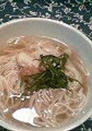 A picture of Umeboshi-Nyumen Noodles - When You're Sick or Fighting Summer Fatigue.