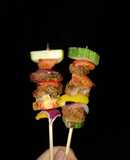 Brochetas de res