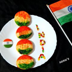 A picture of Tricolour Pancakes.