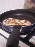 Naturally Leavened Naan made in a Frying Pan