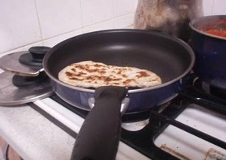 Steps to Prepare Favorite Naturally Leavened Naan made in a Frying Pan