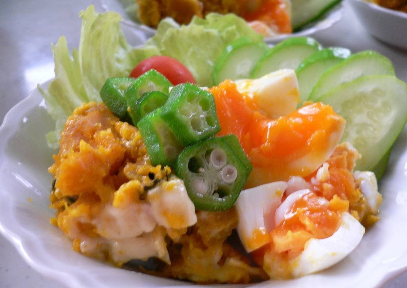 Cabbage salad with chamomile