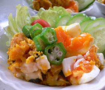 Easy Recipe Kabocha Squash Salad With Camembert Cheese Practical Delicious