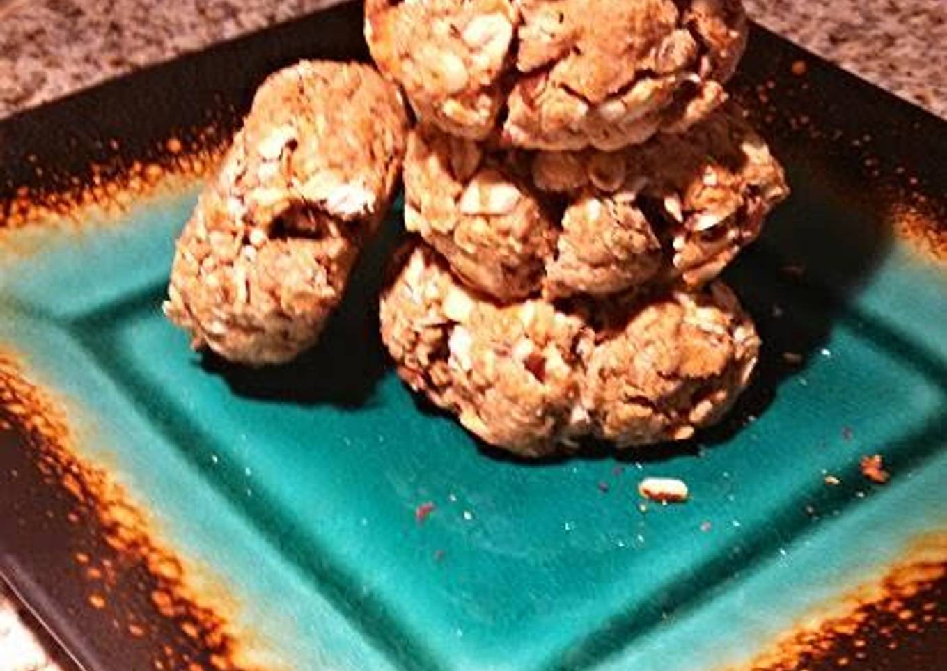 Almond oatmeal agave cookies