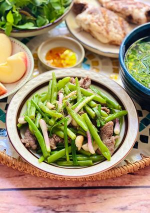 Hình của món Thịt Bò Xào Đậu Ve.