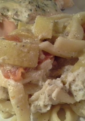A picture of SUMMER SQUASH PASTA.
