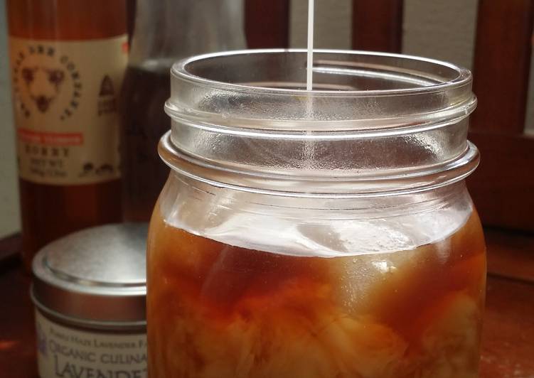 Steps to Make Ultimate Lavender Honey Vanilla Iced Coffee