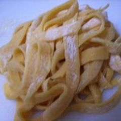 A picture of Super Easy Chewy Homemade Pasta without a Machine.
