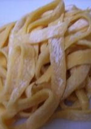 A picture of Super Easy Chewy Homemade Pasta without a Machine.