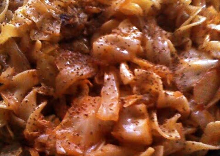 Recipe of Homemade Lulu&#39;s Fried Cabbage And Noodles