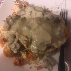 A picture of Deep fried boneless chicken breast.