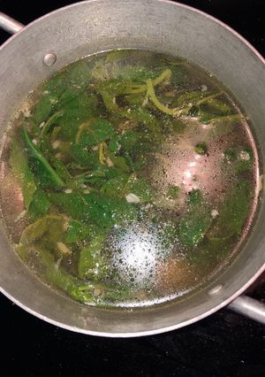 Hình của món Canh rau mồng tơi.