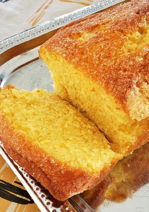 Una foto de Budín de naranja extra húmedo con crumble 🍊🧡
