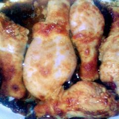 A picture of Tiffany's mouth firing buffalo wings!.