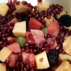 A picture of Eat more fruits (and veggies)!!! Simple Fruit Salad.