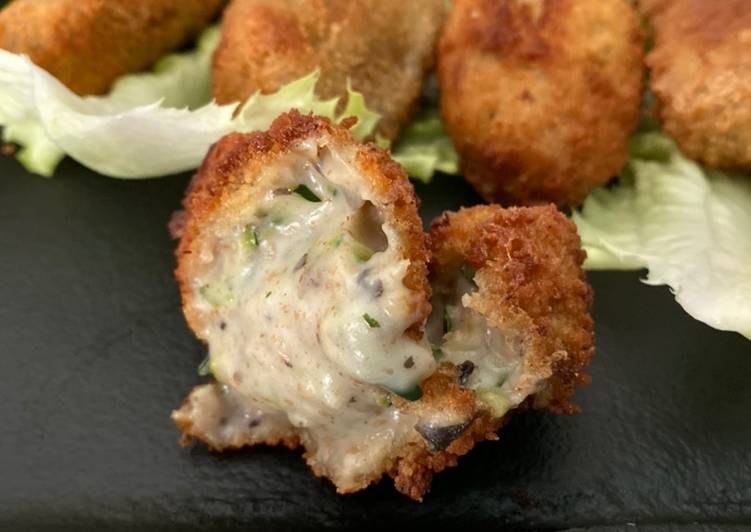 Croquetas de calabacín y champiñones